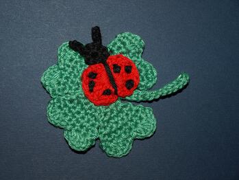 Marienkäfer braucht man immer. Hier auf einer Karte.