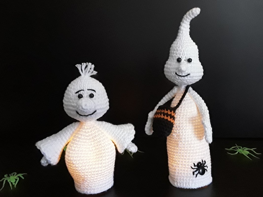 Häkelanleitung Gespenster Amigurumi - Mc Zipfel und Sir Shorty