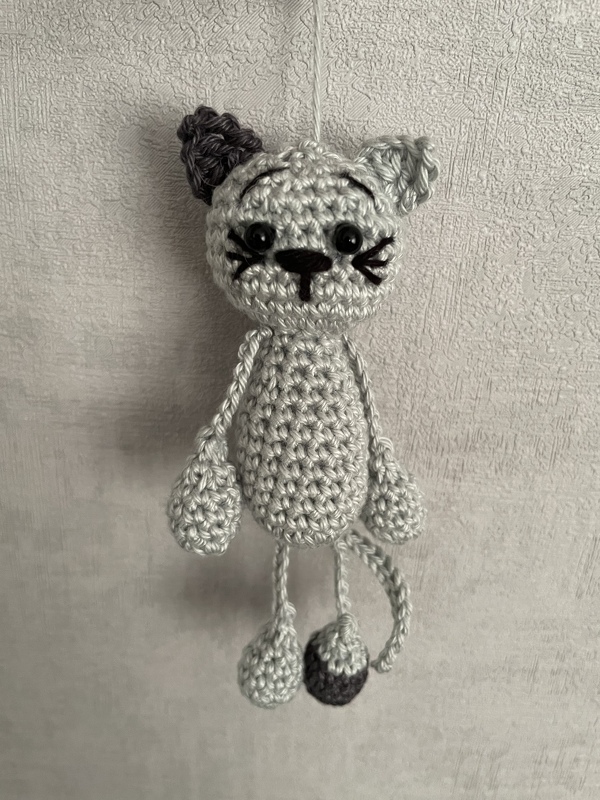 Häkelanleitung - Taschenbaumler Katze Kleo