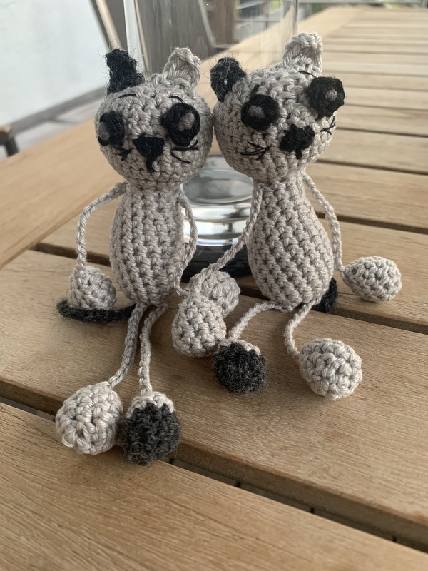 Häkelanleitung - Taschenbaumler Katze Kleo