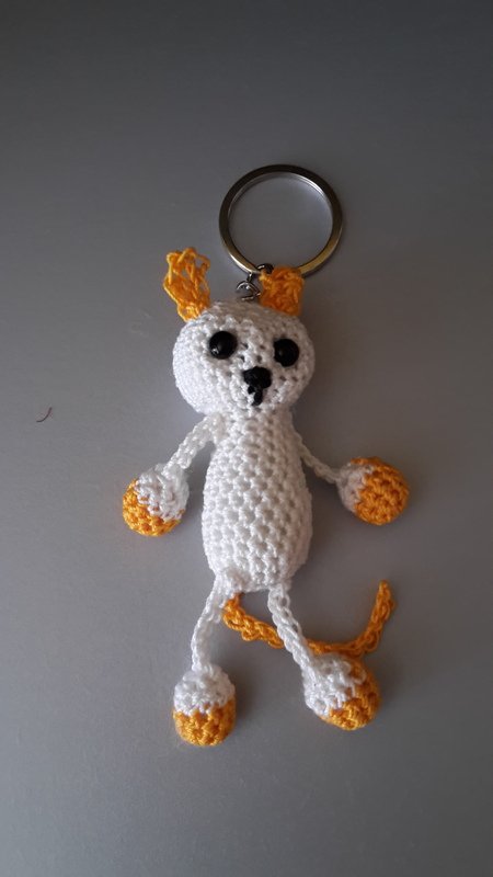 Häkelanleitung - Taschenbaumler Katze Kleo