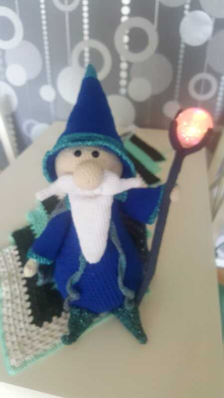 XXL Zauberer 40 cm mit Leuchtstab