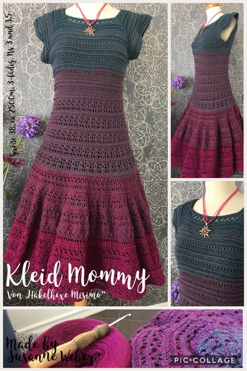 Ich durfte dieses traumhafte Kleid Probehäkeln
Es hat sehr viel Spaß gemacht.
Die Anleitung ist sowohl in Textform als auch mit Häkelschrift. Gut bebildert mit vielen Detail-Fotos
Immer wieder gerne