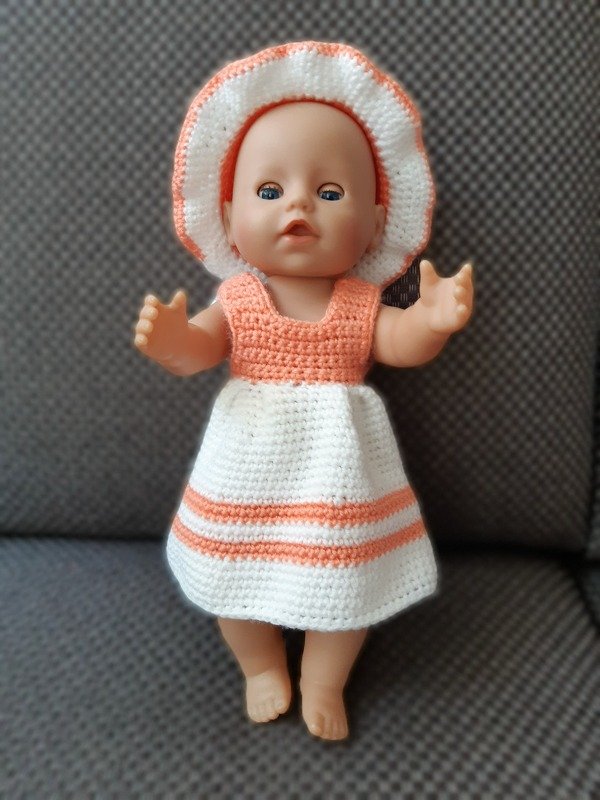 Doll clothes Sailordress Mary for dolls 12-19 inch