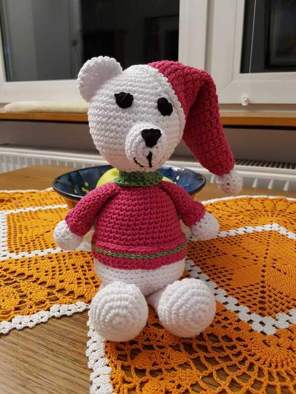 Anleitung Weihnachtsbärchen