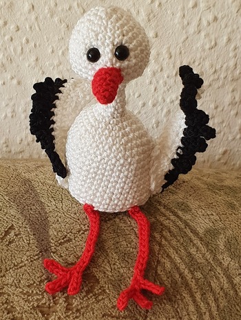 Nach der Anleitung von FrolleinHäkelfein angefertigt.Sehr schöne Anleitung mit Bebilderung .Auch für Anfänger geeignet.Vielen lieben Dank