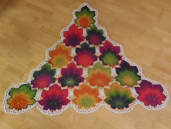 Etwas abgewandelt, mit Glitzergarn 