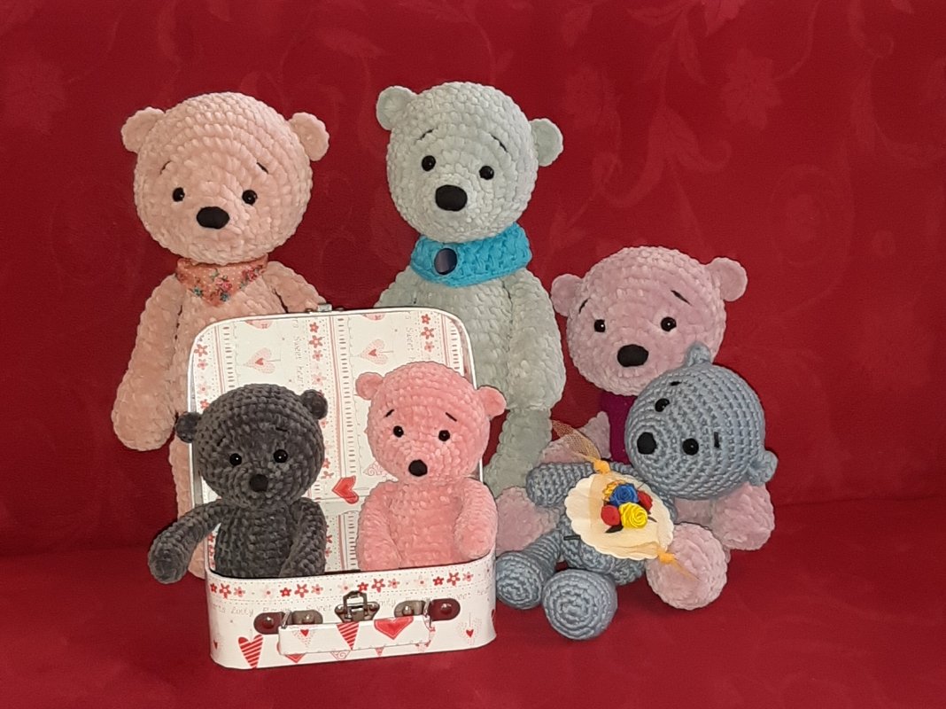 Micha Teddy Bär Häkel Anleitung von leami