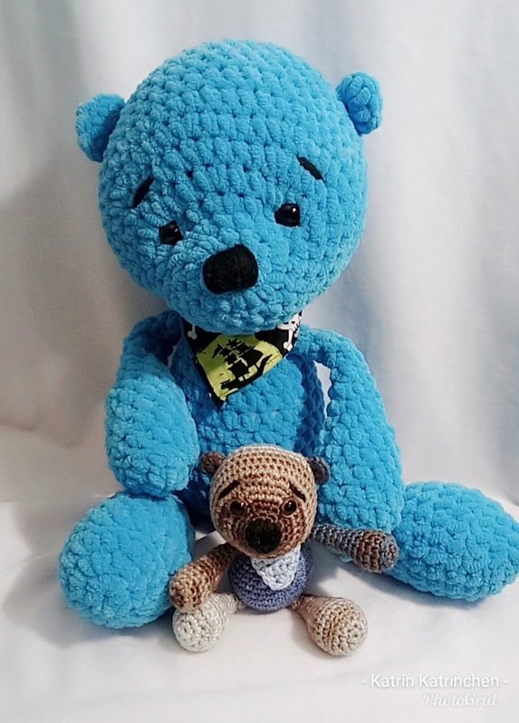 Micha Teddy Bär Häkel Anleitung von leami