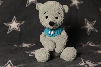 War das erste mal das ich mit solcher  Kuschelwolle gehäkelt habe. Bin vom Ergebnis und der Anleitung begeistert.