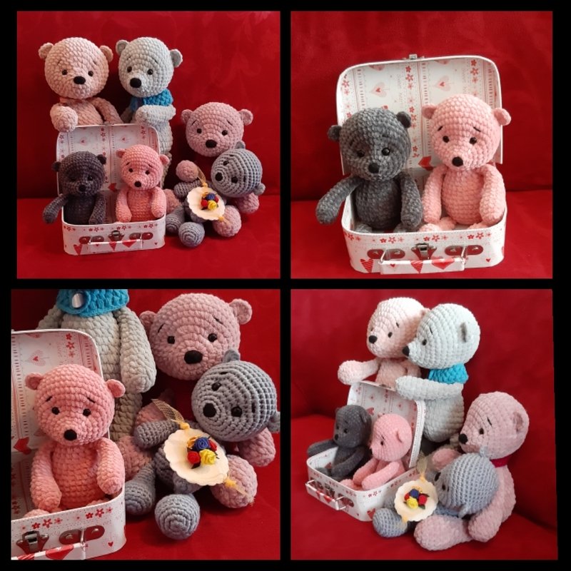 Micha Teddy Bär Häkel Anleitung von leami