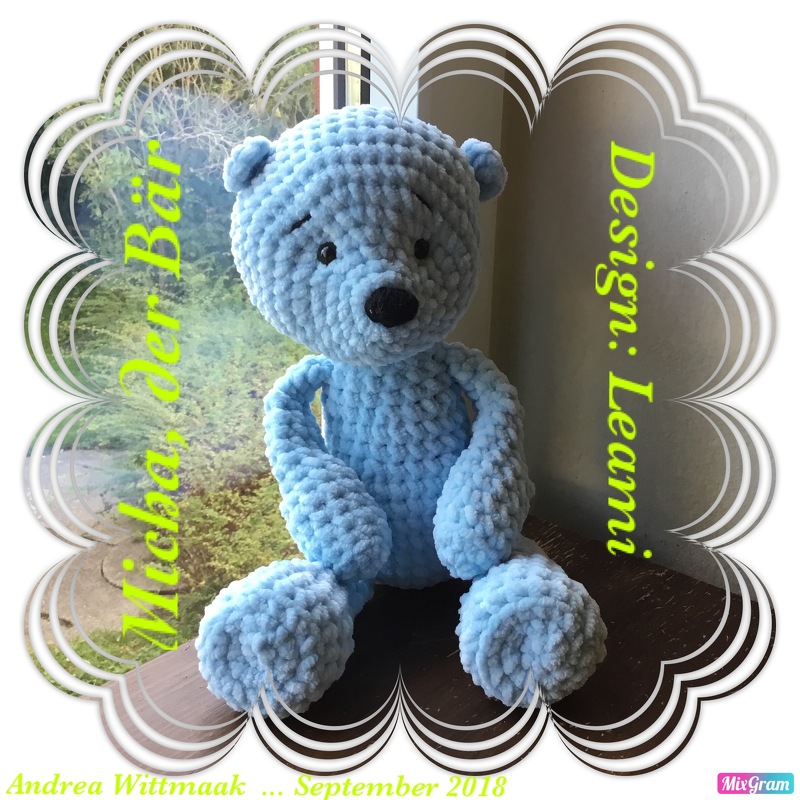 Micha Teddy Bär Häkel Anleitung von leami