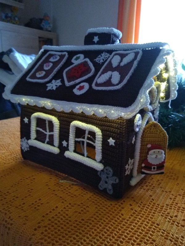 Lebkuchenhaus Häkelanleitung