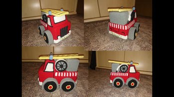 Die Anleitung ist sehr verständlich und nachvollziehbar gewesen. Da wos es Probleme gab und man nachgefragt hat, hat man auch fix eine Antwort erhalten. Ich habe dieses Feuerwehrauto mit Filethäkelgar gemacht und Kappaplatten 3mm benutzt. Da ich sehr fest Häkel wird bei mir eh alles kleiner.