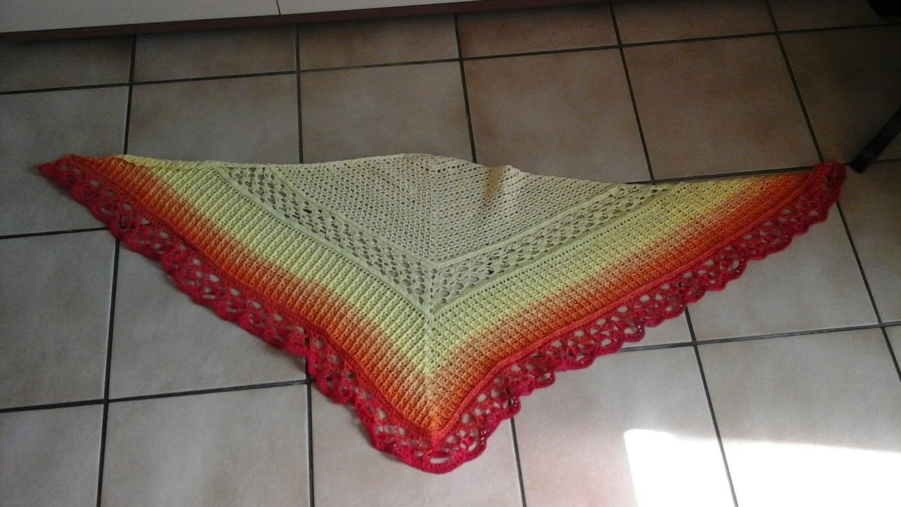 Häkelanleitung Dreieckstuch "Mona Lisa" - 2 Größen