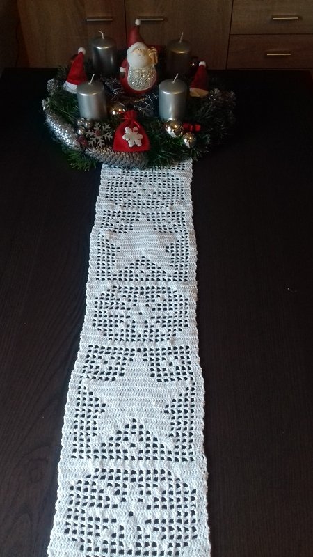 Häkeln / Tischband "Stars"