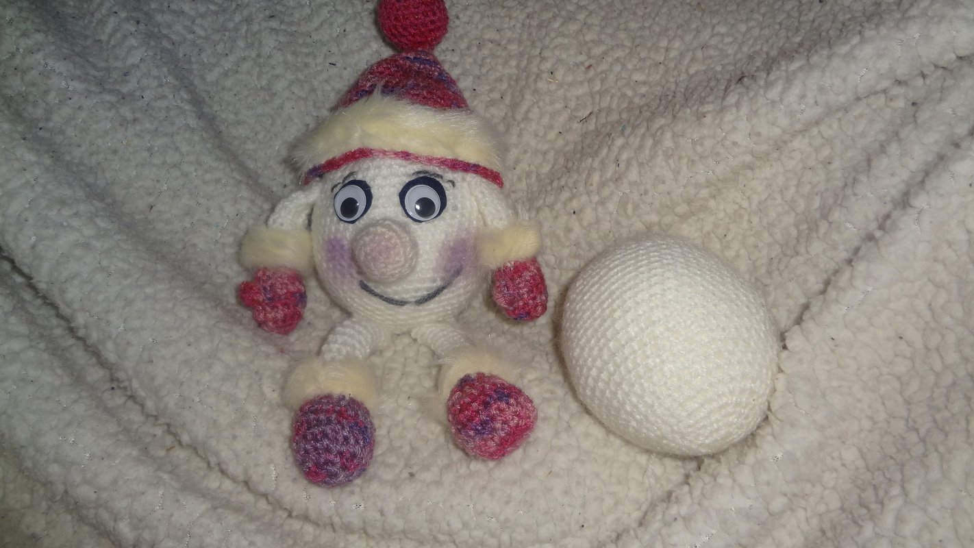Häkelanleitung "Die Schneebällchen" niedliche Dekoidee!