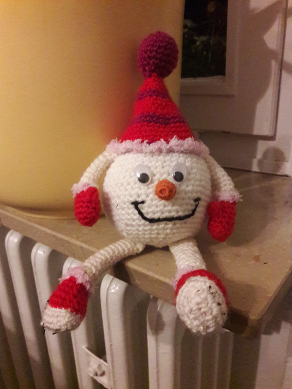 Häkelanleitung "Die Schneebällchen" niedliche Dekoidee!