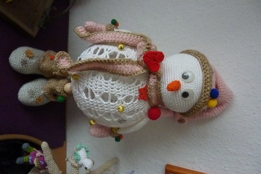 Häkelanleitung Lampe Anton Schneemann / Dekoidee