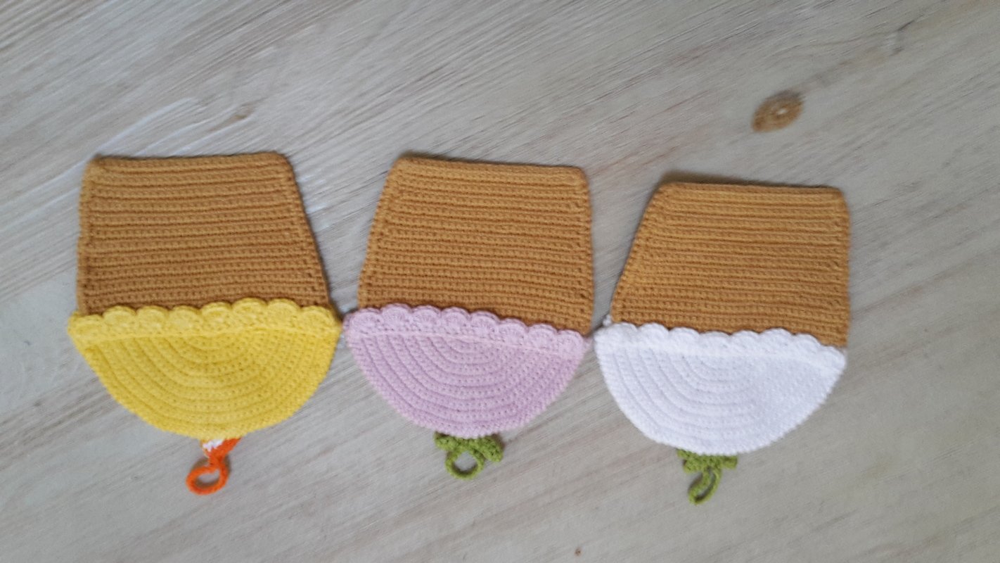 042DE Häkelanleitung Kuchen Topflappen - PDF Zabelina CP