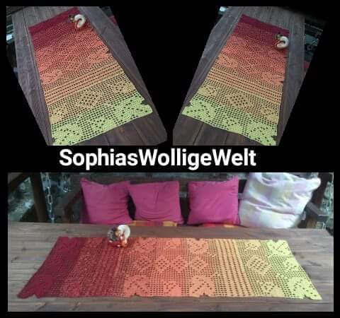 Häkeln / Tischläufer "Herbstgefühle"