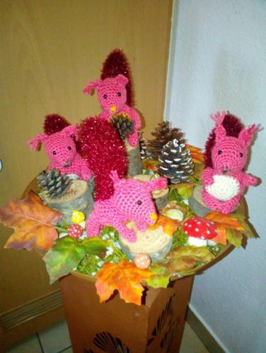 Gehäkelte Eichhörnchen