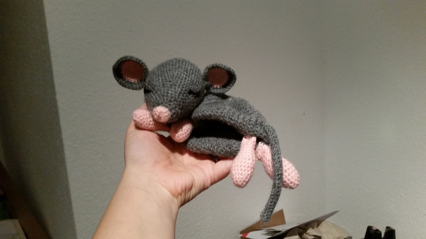 Häkelanleitung für Maus als Schnuffeltuch, Schmusetuch häkeln, Maus häkeln
