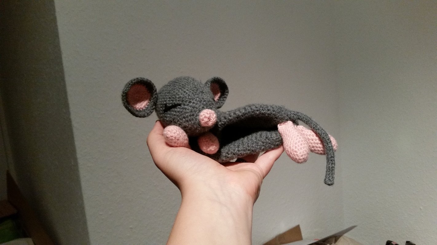 Häkelanleitung für Maus als Schnuffeltuch, Schmusetuch häkeln, Maus häkeln