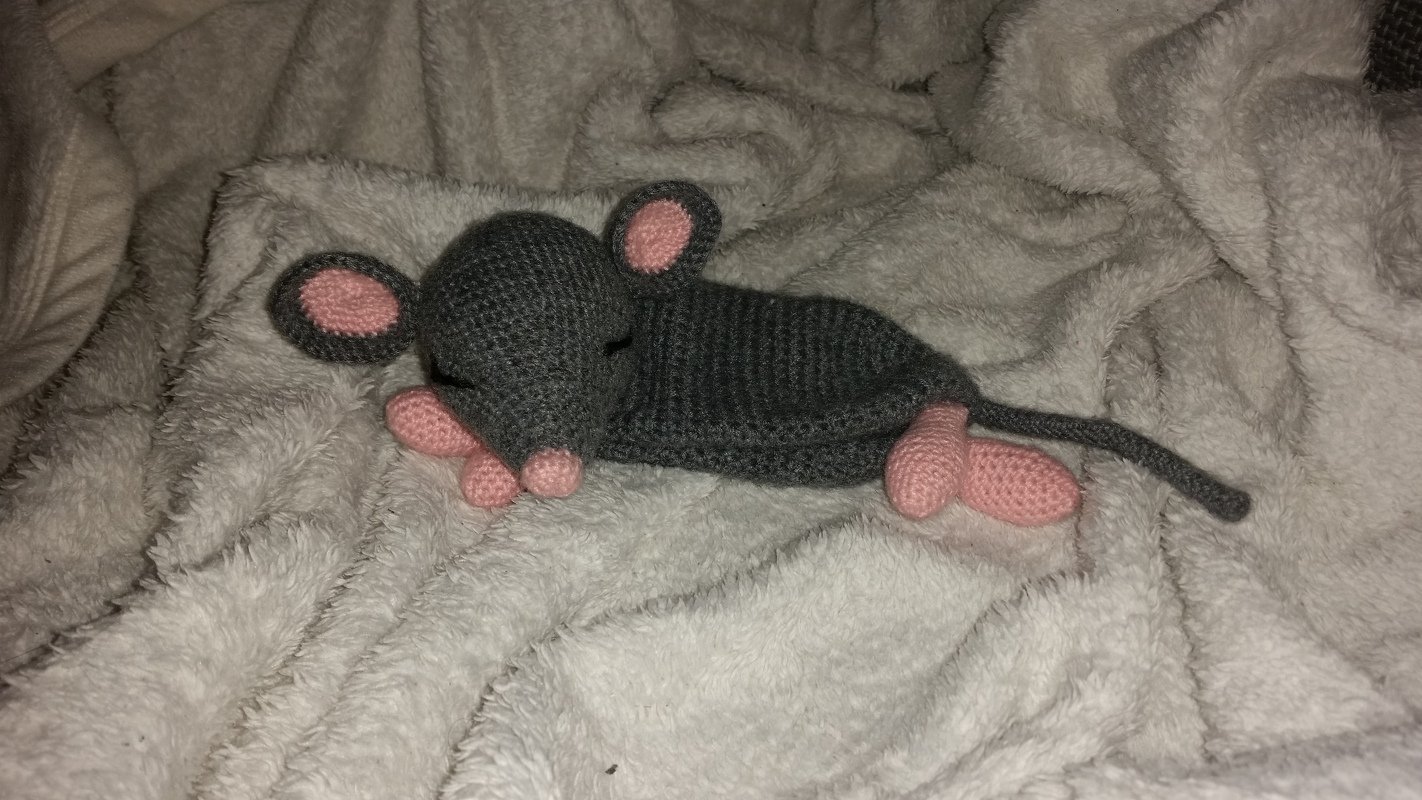 Häkelanleitung für Maus als Schnuffeltuch, Schmusetuch häkeln, Maus häkeln