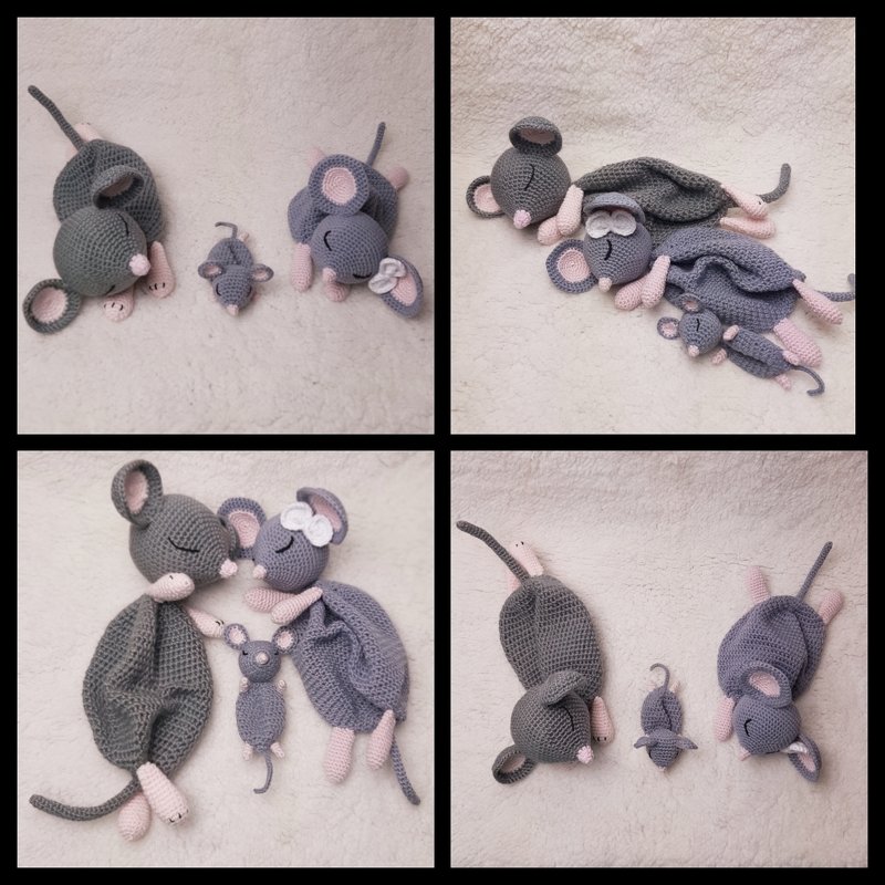 Häkelanleitung für Maus als Schnuffeltuch, Schmusetuch häkeln, Maus häkeln