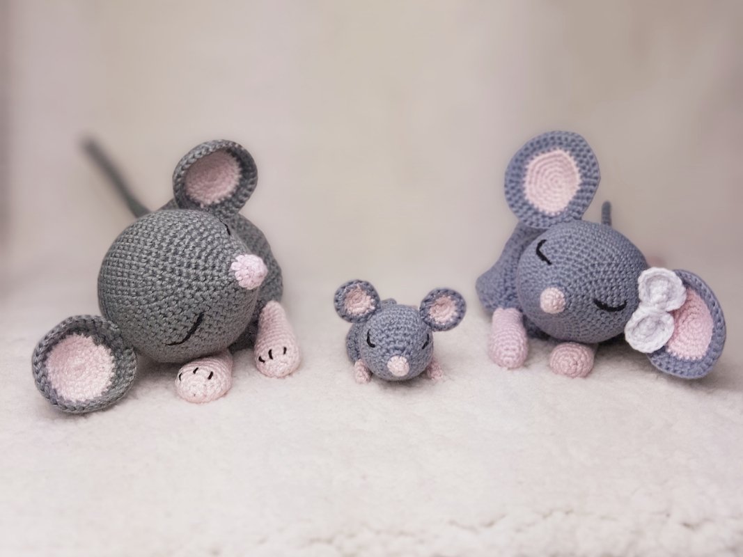Häkelanleitung für Maus als Schnuffeltuch, Schmusetuch häkeln, Maus häkeln