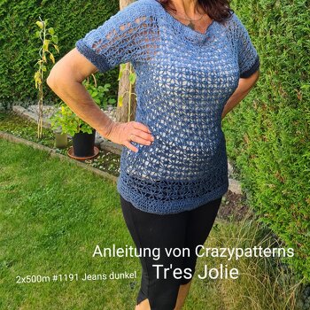 Tolles Muster, hat gut geklappt, fand allerdings die Größenangabe nicht ganz passend (musste seitlich noch was einsetzen.