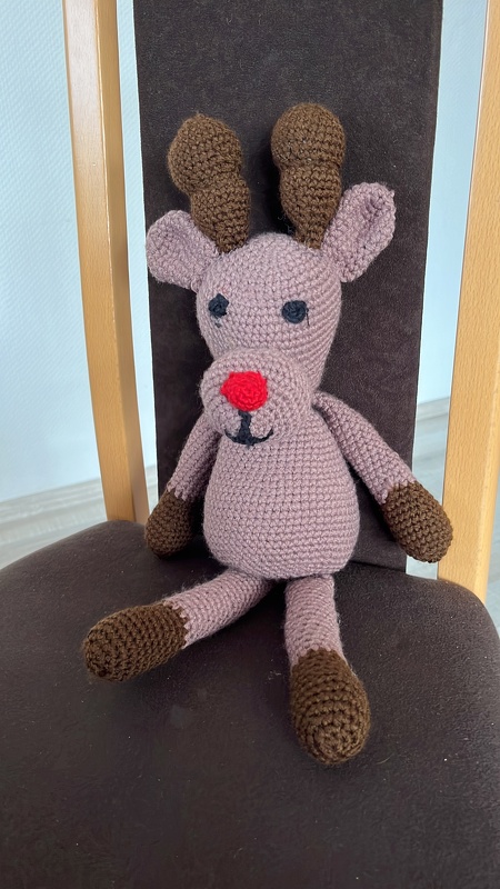 Rudolph - The Red Nosed Elch häkeln