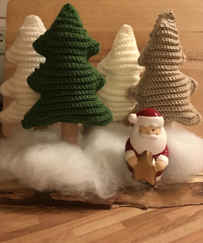 Häkelanleitung - Deko-Weihnachtsbäume - Tannenbäume in verschiedenen Größen