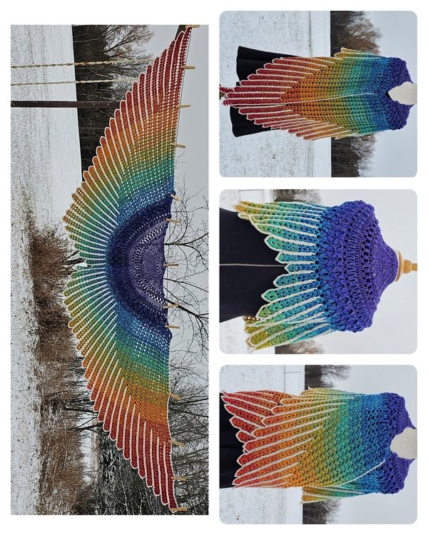 Petra Perle’s shawl „Wings of Love“