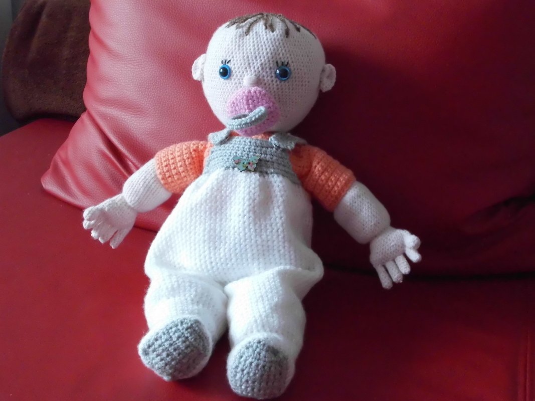 Puppe selber machen - einfache Häkelanleitung für Georgia (ab 2 Jahren)