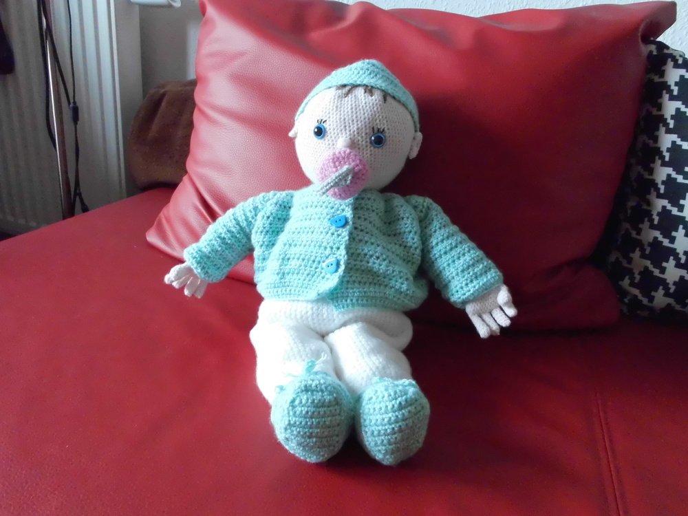 15 Inch Crochet Doll Pattern - Adorable Baby Doll Georgia