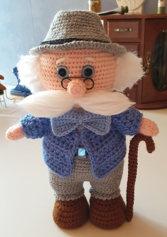 Opa Gustl 30 cm Dekofigur Großeltern Geburtstag Hochzeit Vatertag