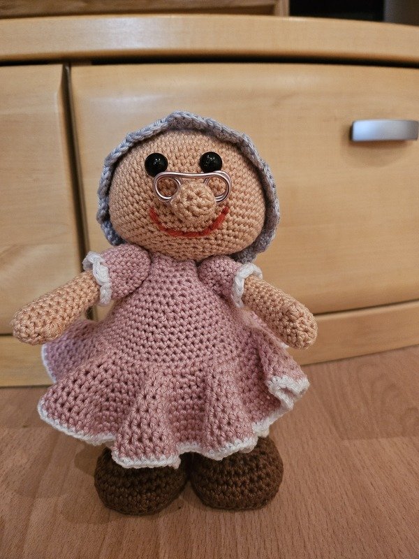 Oma Rosl Dekofigur für Großeltern zu Geburtstag Muttertag Hochzeitstag