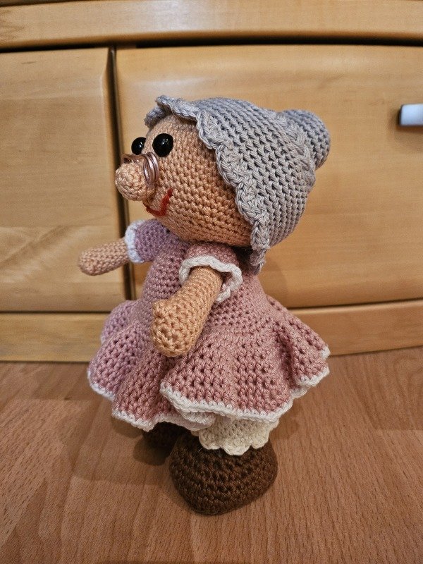 Oma Rosl Dekofigur für Großeltern zu Geburtstag Muttertag Hochzeitstag