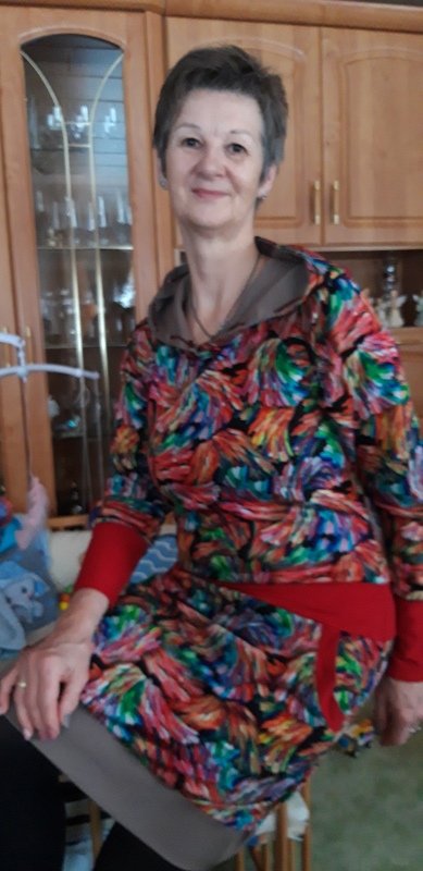 Schnittmuster Bildnähanleitung 34-58 Sweatkleid/Kapuzenkleid/Hoodie