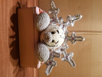 Hat echt viel Spaß gemacht....gut Anleitung..habe noch einen Kleinen Tipp..hab noch ein paar Dekosteine in die Füllwatte gemacht soo bleibt die Figur besser stehen...