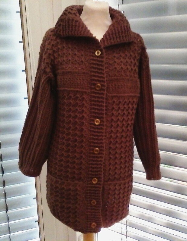 Häkelanleitung Jacke &quot;Herbststurm&quot; Alle Größen