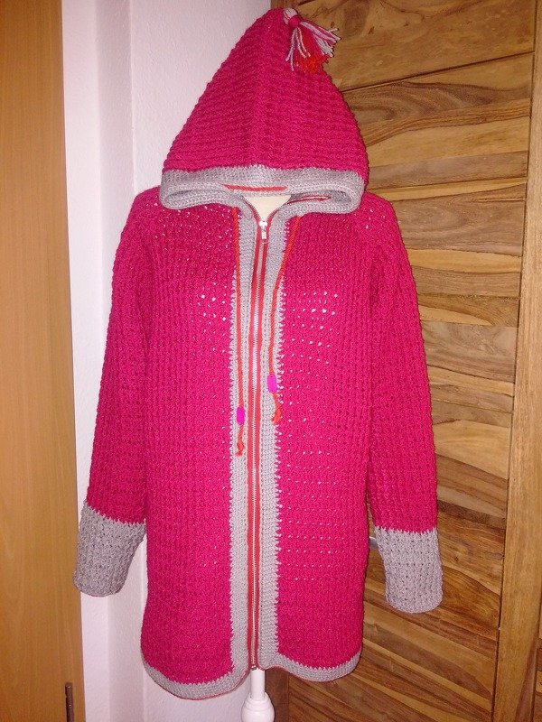 + LUAN RVO + Basic Kapuzenjacke ab Baby bis Größe 58 Damen, alle Größen mit Größentabelle, mit Kragen oder Kapuze