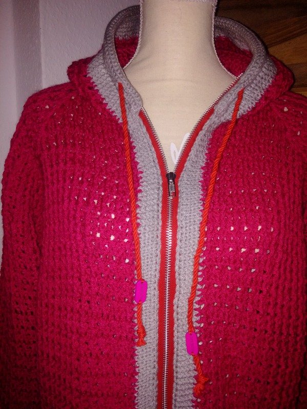 + LUAN RVO + Basic Kapuzenjacke ab Baby bis Größe 58 Damen, alle Größen mit Größentabelle, mit Kragen oder Kapuze