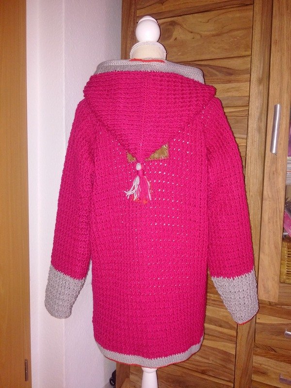 + LUAN RVO + Basic Kapuzenjacke ab Baby bis Größe 58 Damen, alle Größen mit Größentabelle, mit Kragen oder Kapuze