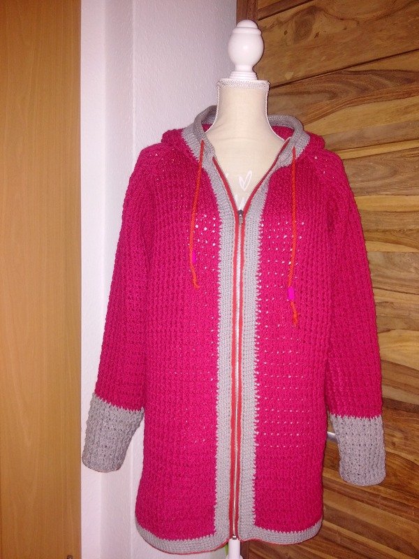 + LUAN RVO + Basic Kapuzenjacke ab Baby bis Größe 58 Damen, alle Größen mit Größentabelle, mit Kragen oder Kapuze