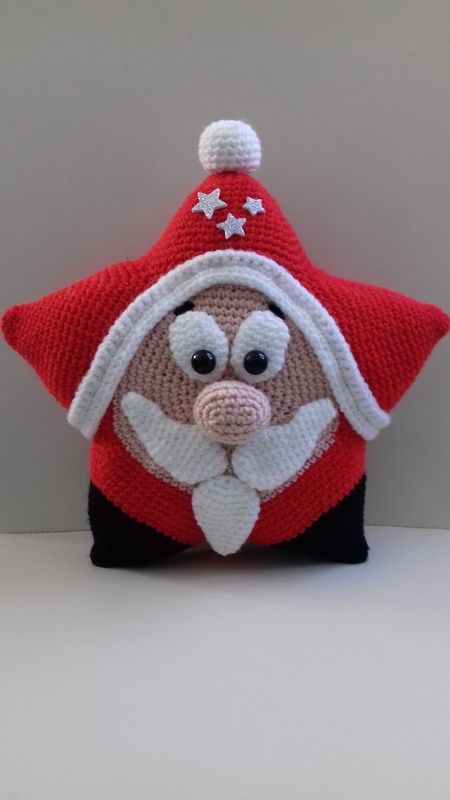 Häkelanleitungen Doppelpack Sternchen Weihnachtsmann und Schneemann