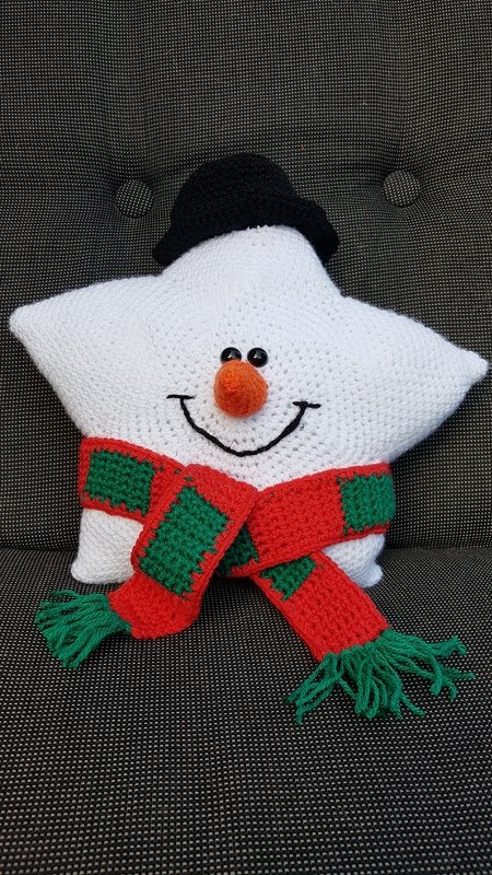 Häkelanleitungen Doppelpack Sternchen Weihnachtsmann und Schneemann