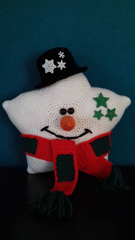 Häkelanleitungen Doppelpack Sternchen Weihnachtsmann und Schneemann